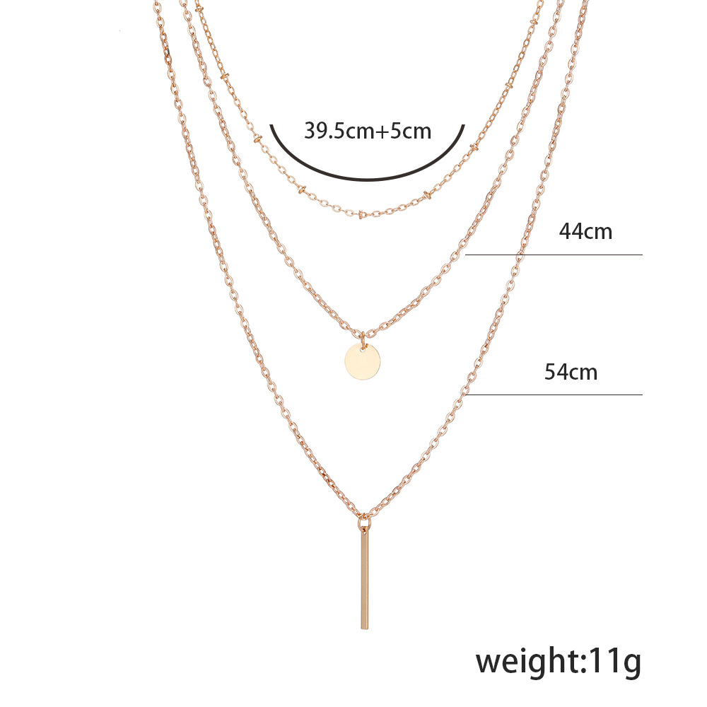 Fashion Solid Color Alloy Womenu0027S Layered Necklaces 1 Piece