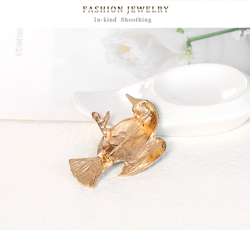 Retro Bird Alloy Enamel Brooches