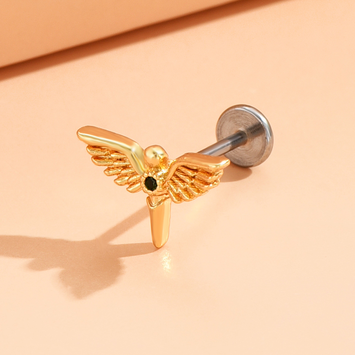 Fashion Bird Alloy Plating Tongue Nail