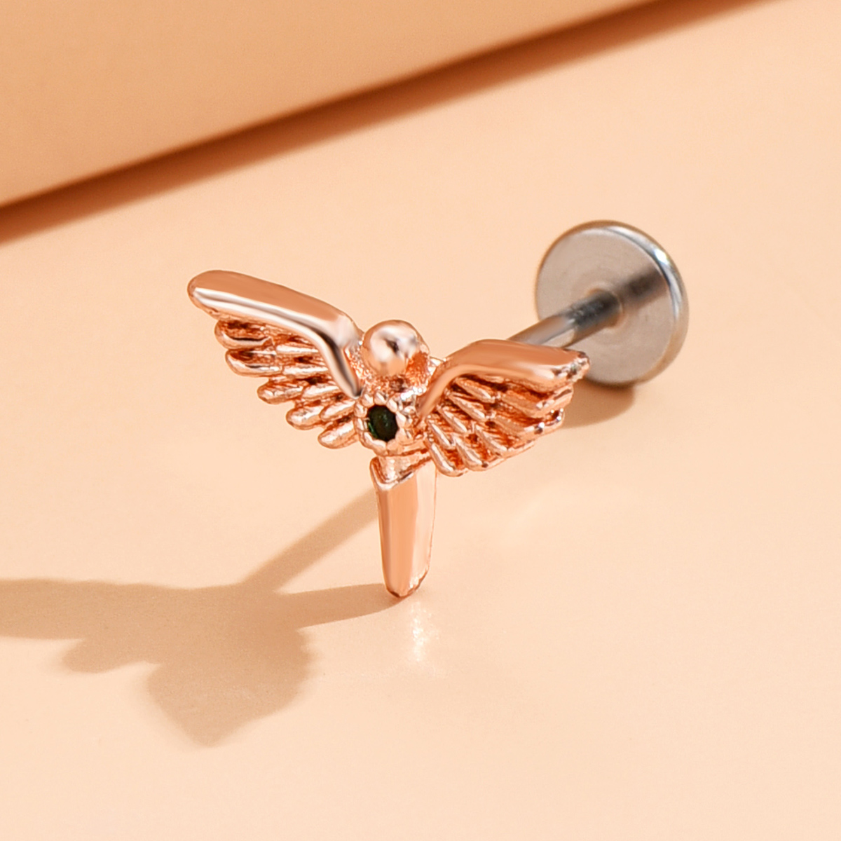 Fashion Bird Alloy Plating Tongue Nail