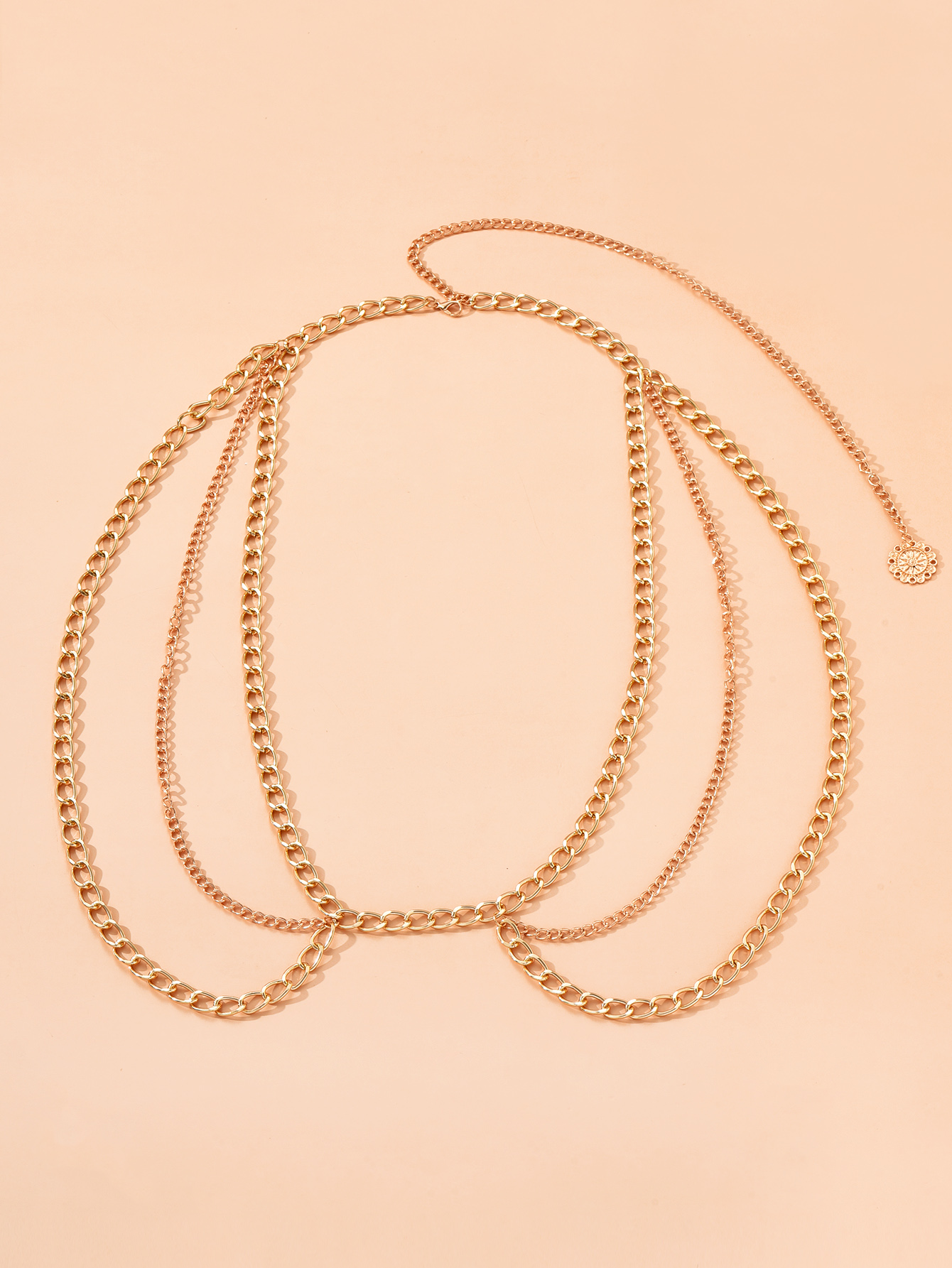 Sexy Geometric Alloy Plating Waist Chain