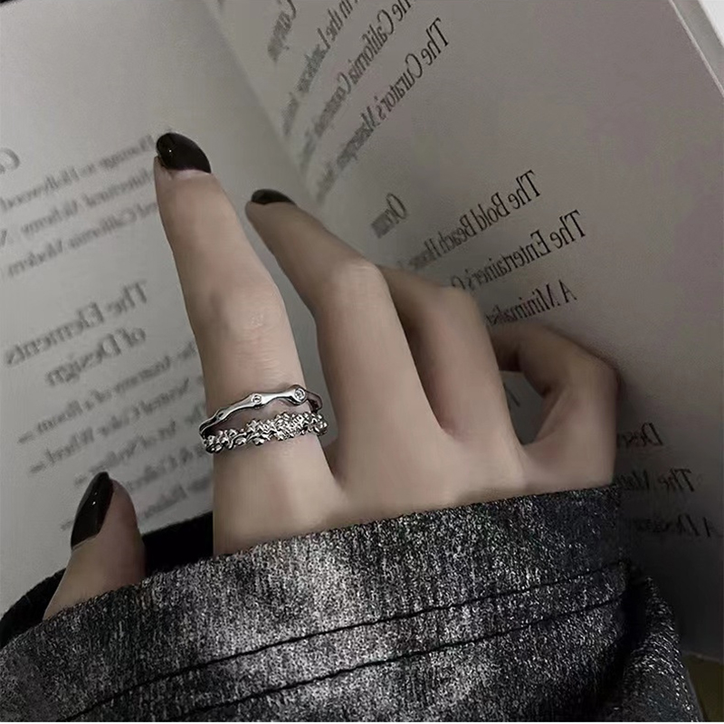 Simple Style Irregular Alloy Irregular Open Ring 1 Piece