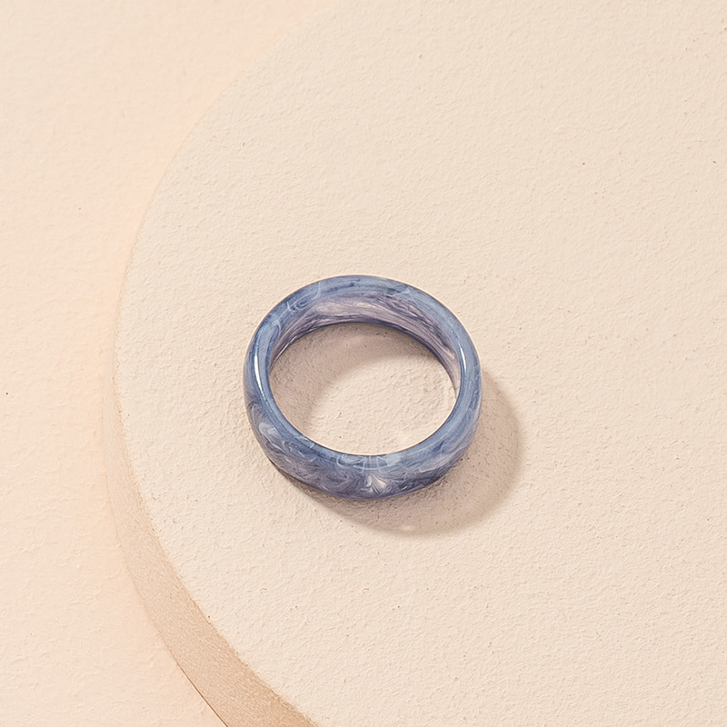 Korean simple retro acrylic ring