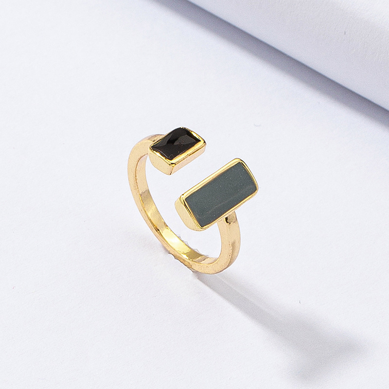 fashion geometric thermochromic opening ring wholesale nihaojewelry