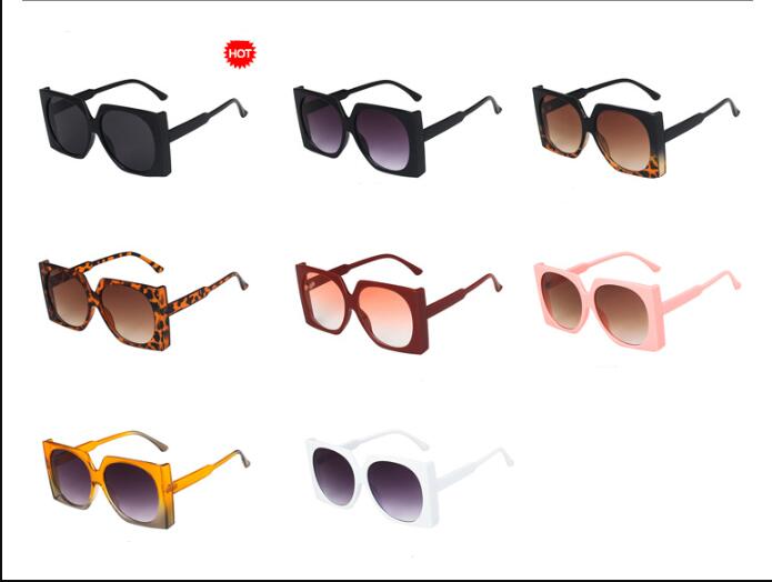 fashion big frame new ladies square trend street photography sunglasses