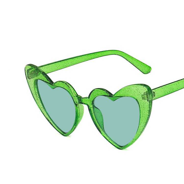 Heart-shaped Frame Sunglasses 2022 New Fashion Sunglasses Fluorescent Sunglasses