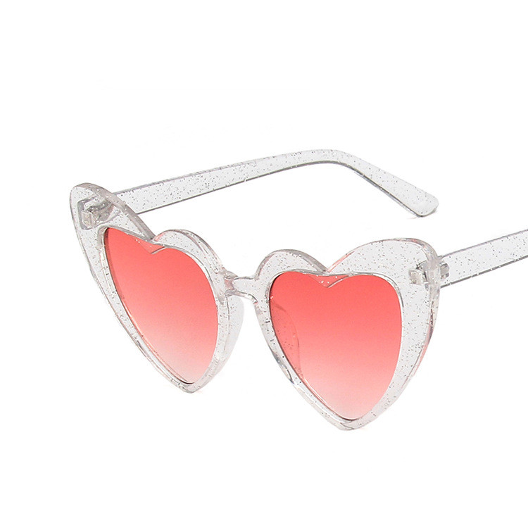 Heart-shaped Frame Sunglasses 2022 New Fashion Sunglasses Fluorescent Sunglasses