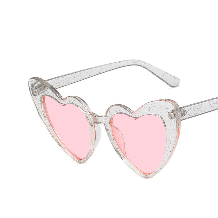 Heart-shaped Frame Sunglasses 2022 New Fashion Sunglasses Fluorescent Sunglasses