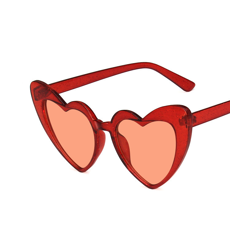 Heart-shaped Frame Sunglasses 2022 New Fashion Sunglasses Fluorescent Sunglasses