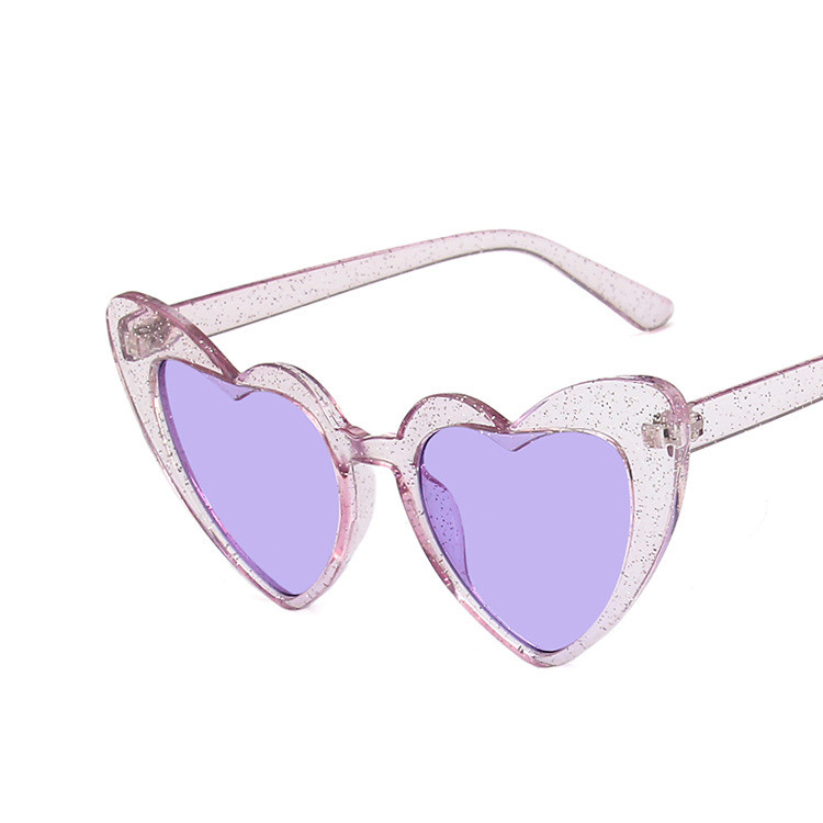 Heart-shaped Frame Sunglasses 2022 New Fashion Sunglasses Fluorescent Sunglasses