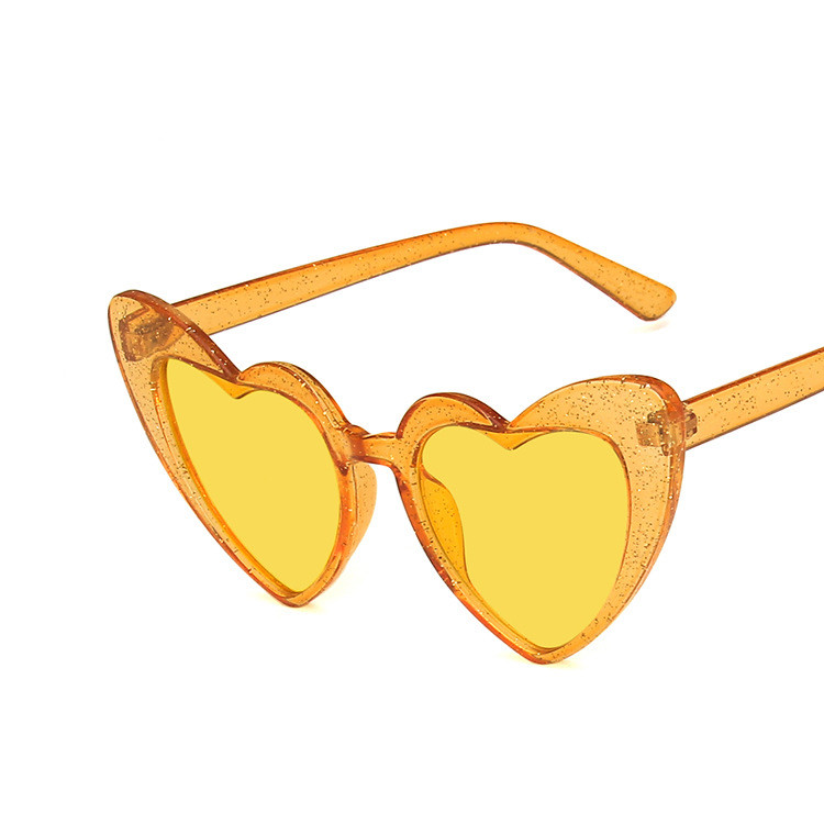 Heart-shaped Frame Sunglasses 2022 New Fashion Sunglasses Fluorescent Sunglasses