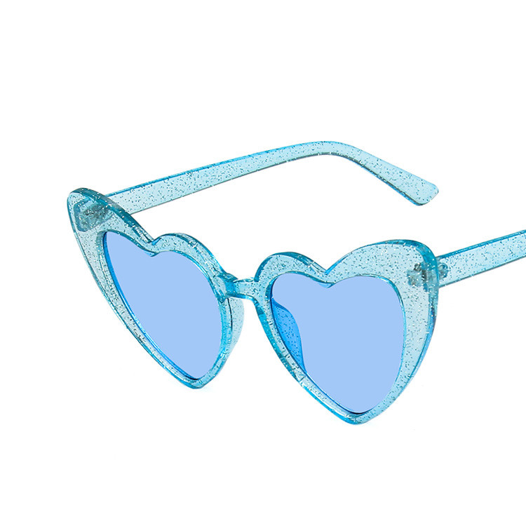 Heart-shaped Frame Sunglasses 2022 New Fashion Sunglasses Fluorescent Sunglasses