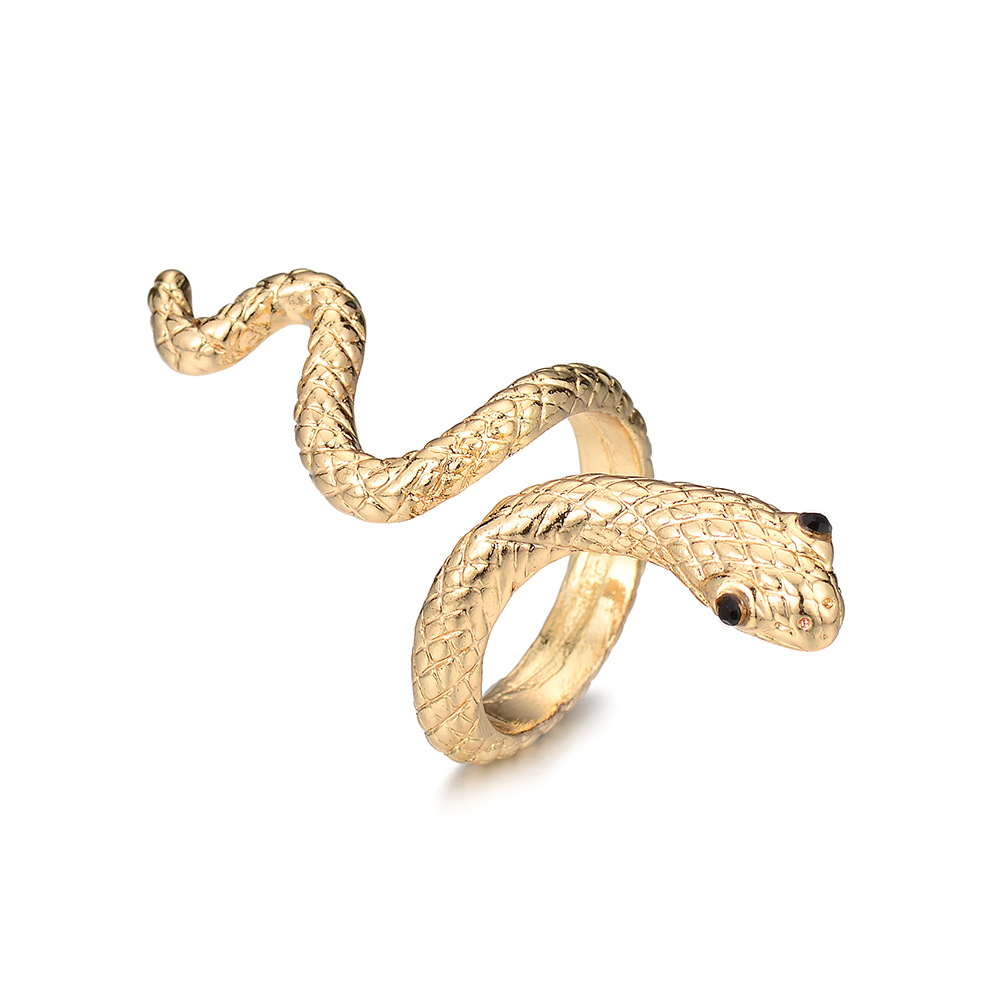 hot sale fashion alloy snake snake pattern ring for women hot-saling wholesale