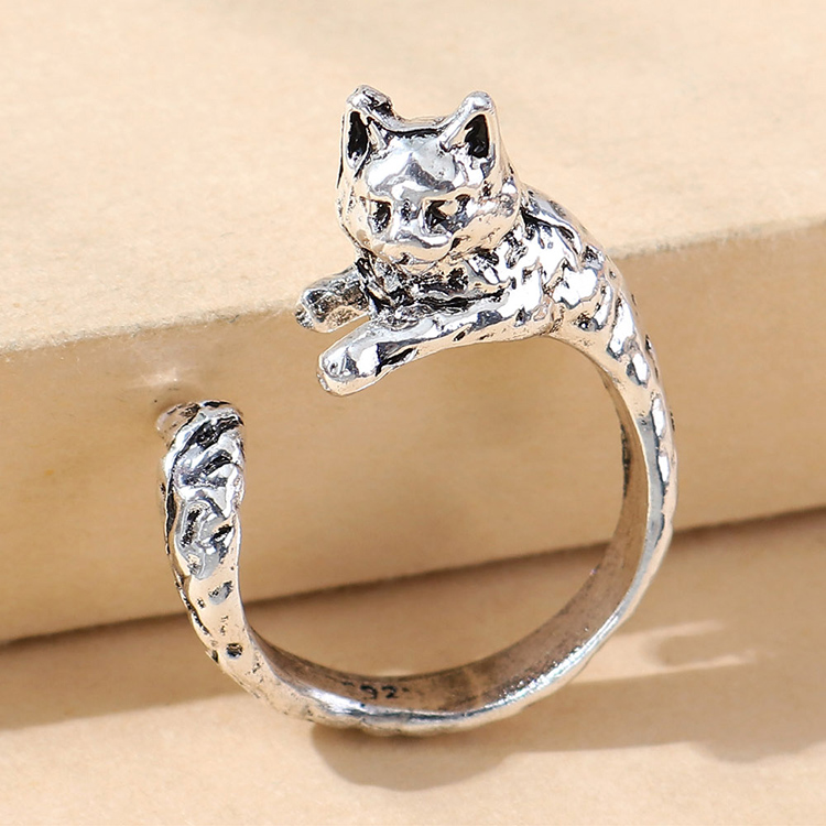 European and American creative simple cat open ring wholesale